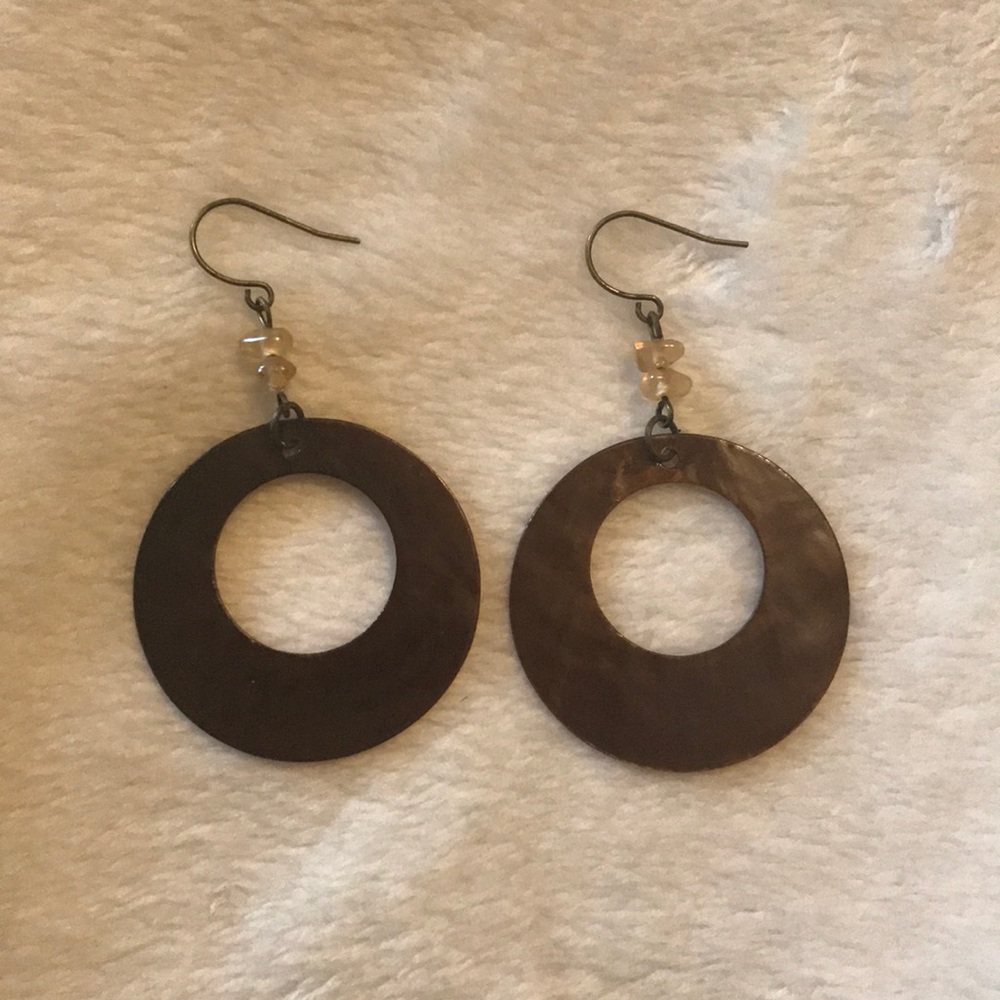 3/$10 Brown dangle earrings
